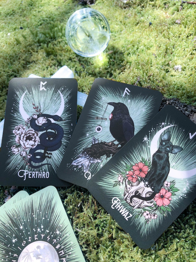 The Witch’s Familiar Runic Oracle Cards - Wicked Witcheries