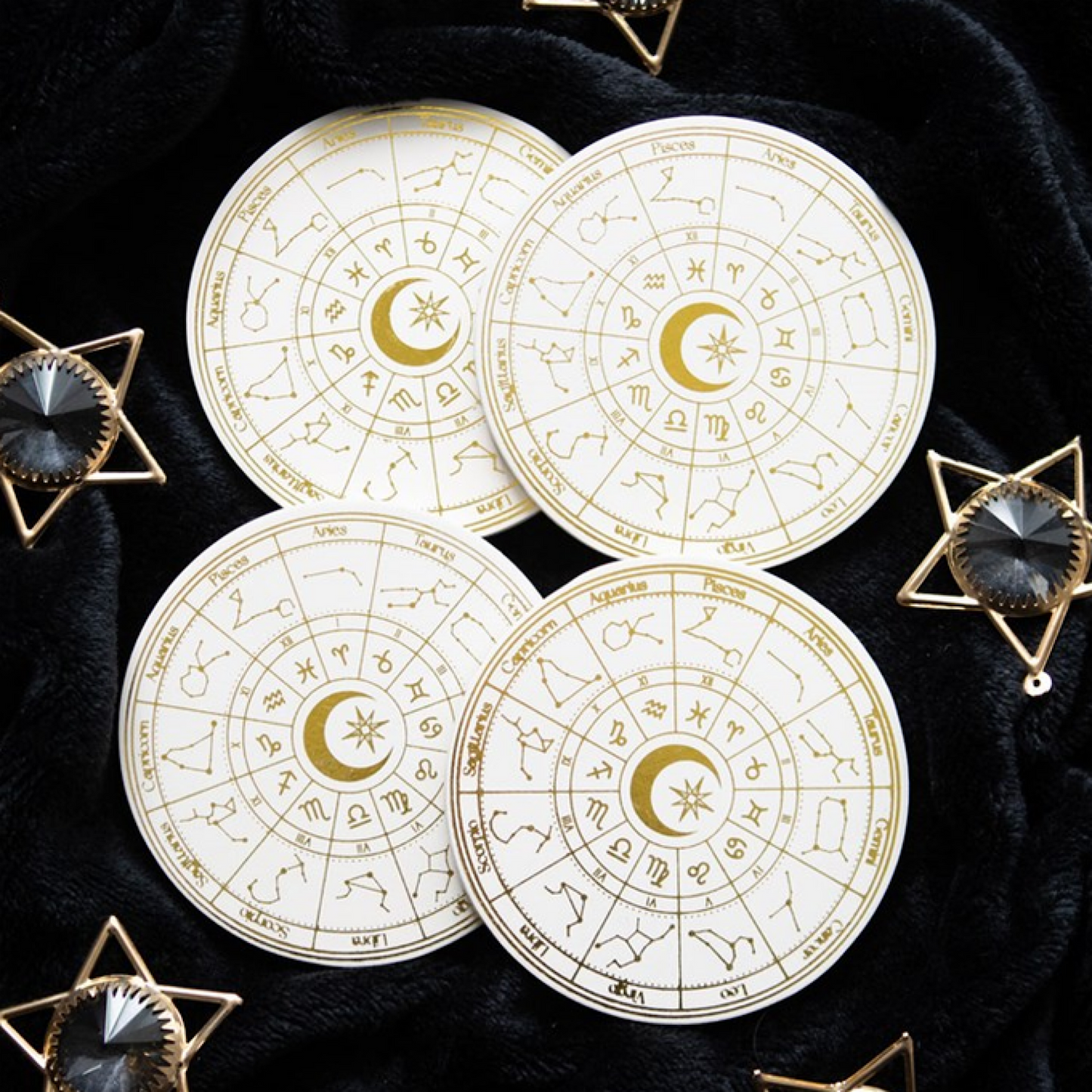 Astrology Wheel Coaster Set - Wicked Witcheries