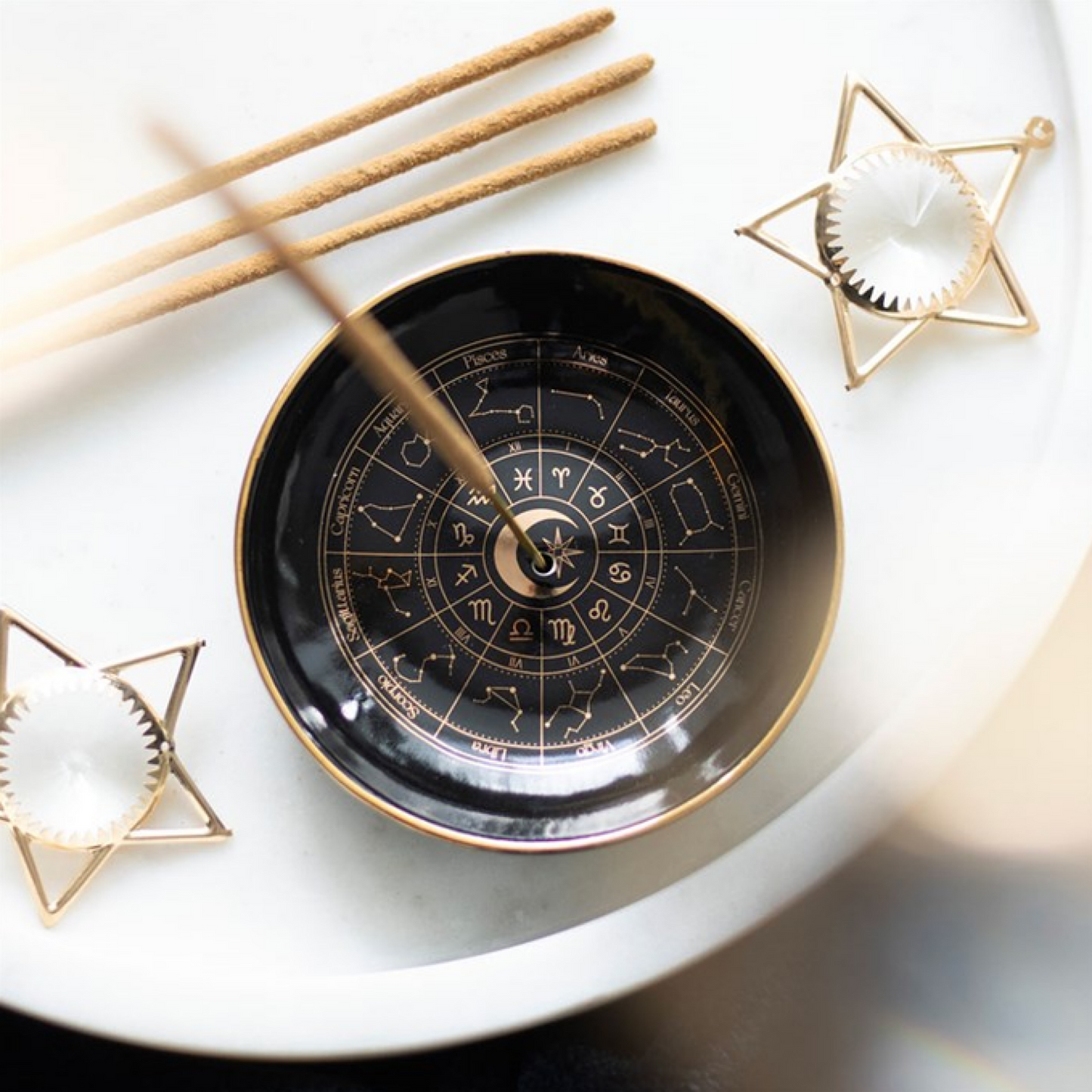 Astrology Wheel Incense Holder - Wicked Witcheries