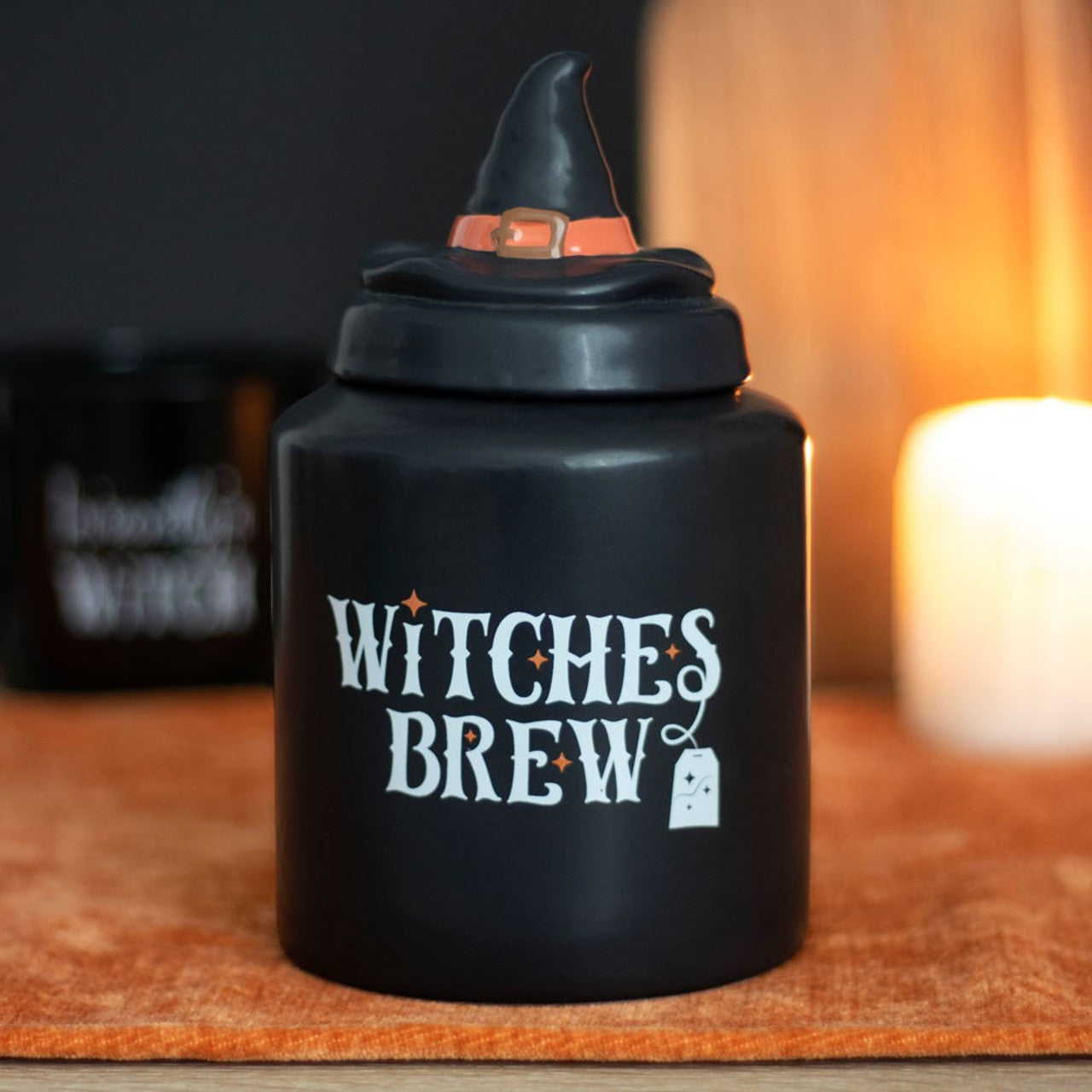 Witches Brew Ceramic Tea Canister - Wicked Witcheries