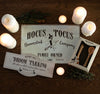 Hocus Pocus Broomstick Company Metal Hanging Sign - Wicked Witcheries