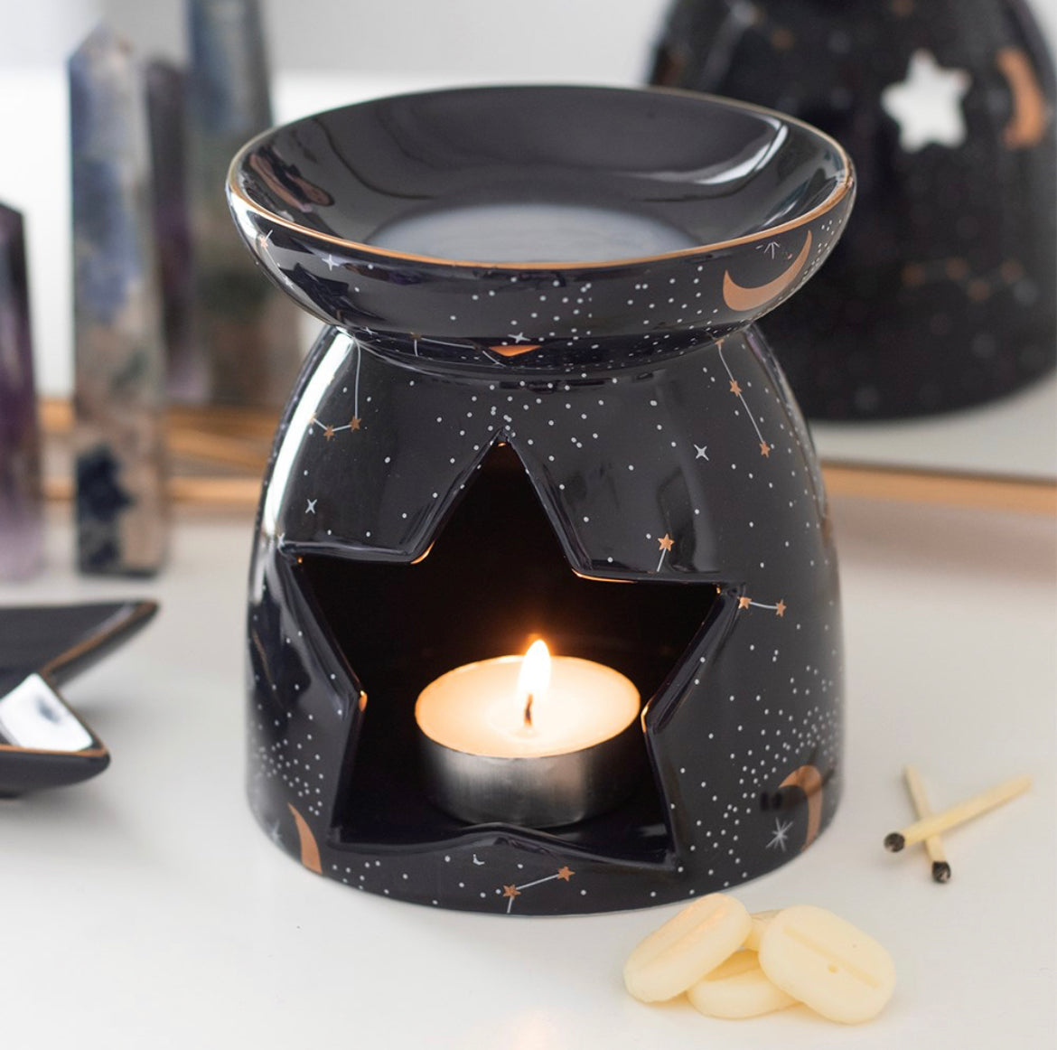 Purple Constellation Oil Burner - Wicked Witcheries