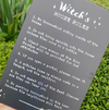 Witch's House Rules Metal Sign - Wicked Witcheries