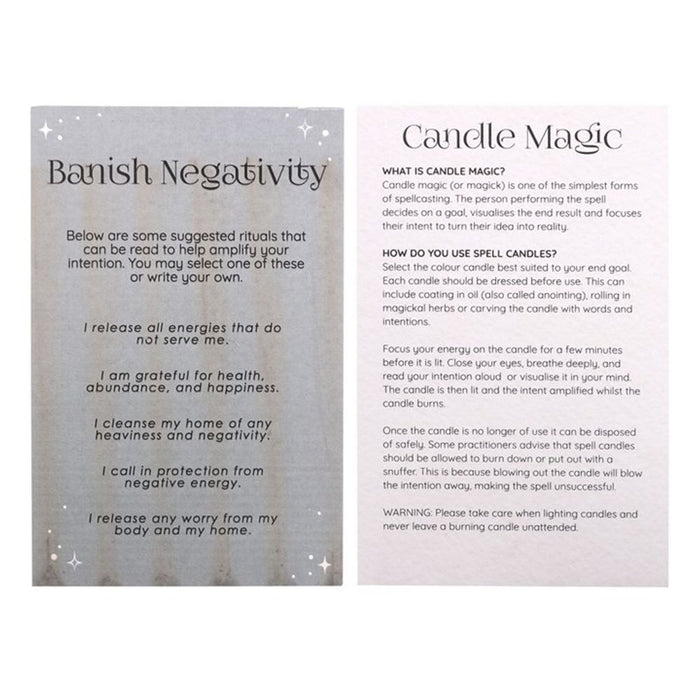 Pack of 12 Banish Negativity Spell Candles - Wicked Witcheries