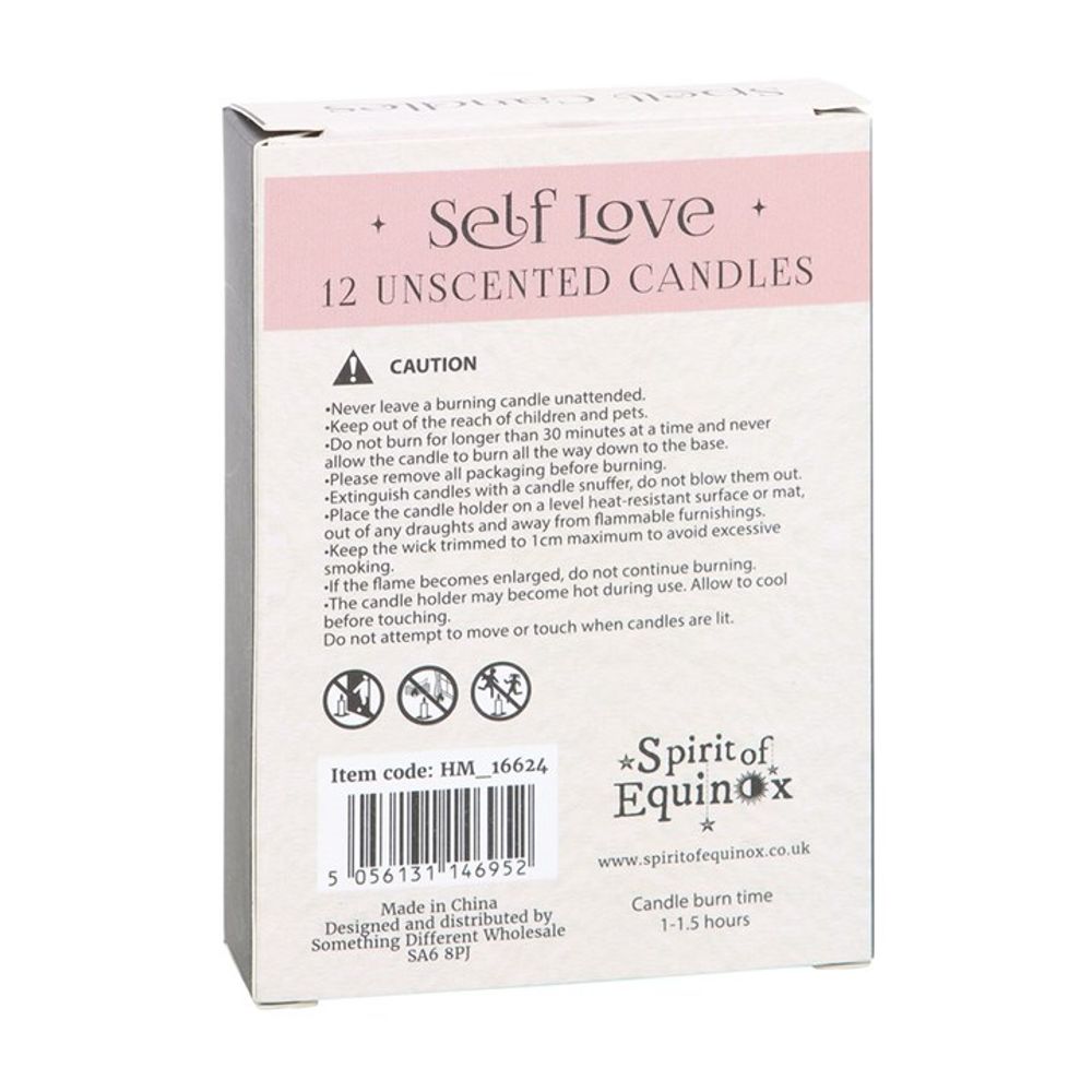 Pack of 12 Self Love Spell Candles - Wicked Witcheries