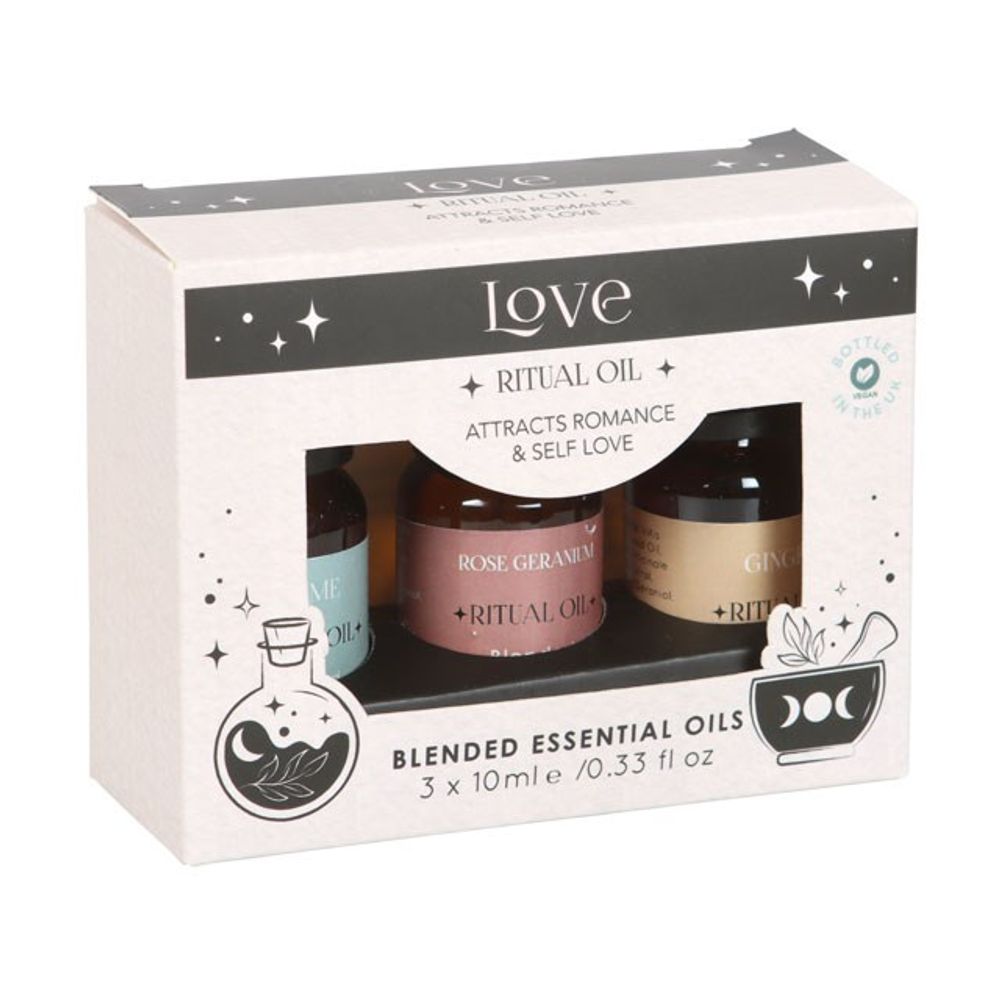 Set of 3 Love Ritual Blended Essential Oils - Wicked Witcheries