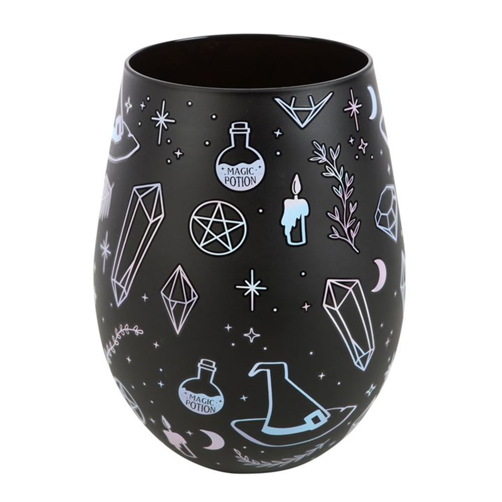 Crystal Witch Print Stemless Glass - Wicked Witcheries