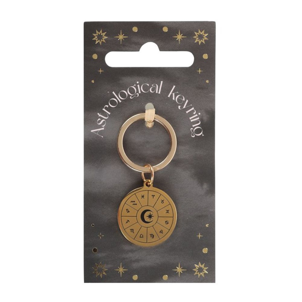 Astrology Wheel Keyring - Wicked Witcheries