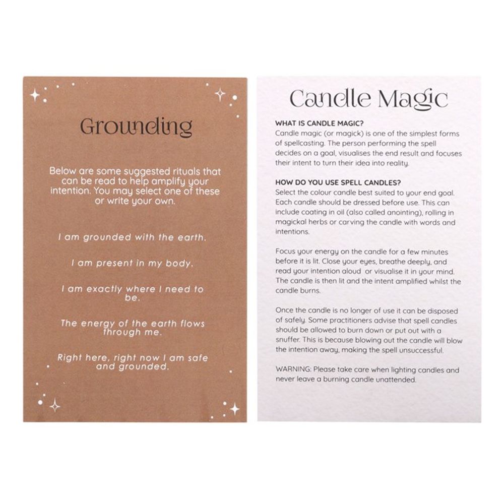 Pack of 12 Grounding Spell Candles - Wicked Witcheries