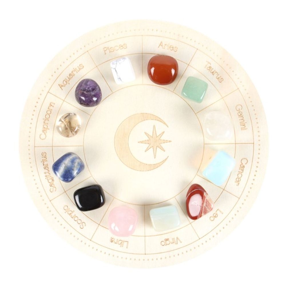 Astrology Wheel Crystal Grid Set - Wicked Witcheries