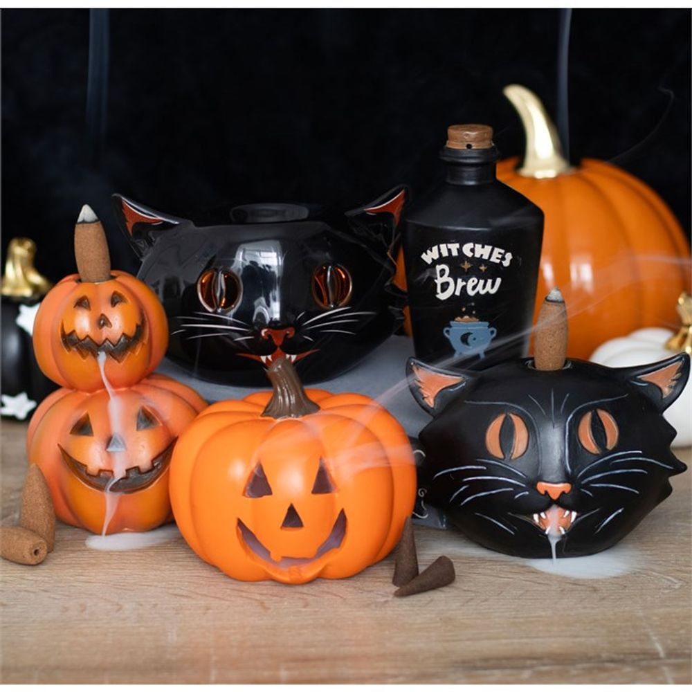 Black Cat Backflow Incense Burner - Wicked Witcheries