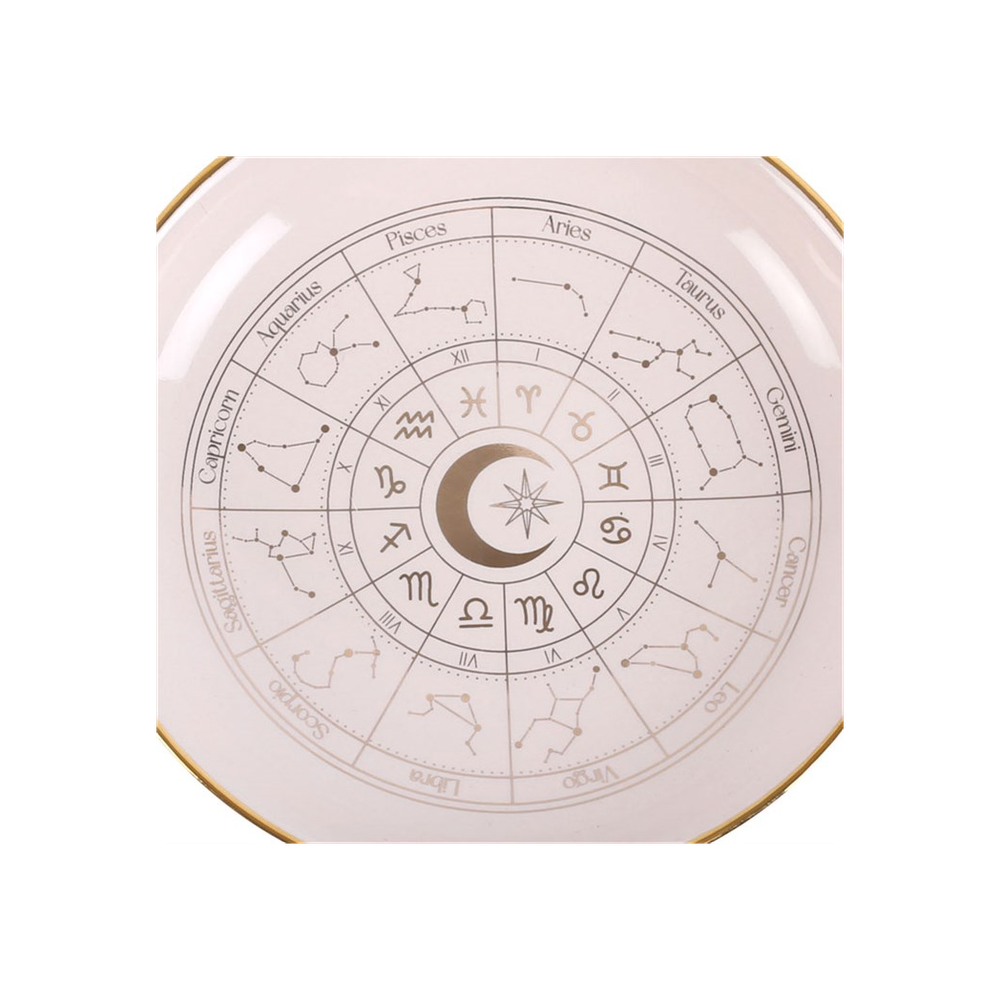 Off White Astrology Wheel Trinket Dish - Wicked Witcheries