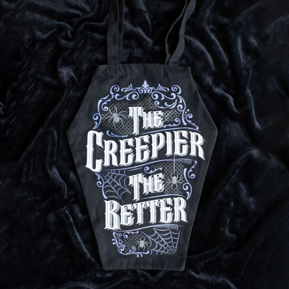 The Creepier the Better Coffin Shaped Tote Bag - Wicked Witcheries