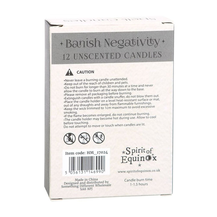 Pack of 12 Banish Negativity Spell Candles - Wicked Witcheries