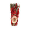 6in Ritual Wand Smudge Stick with Rosemary, Sage and Red Jasper - Wicked Witcheries