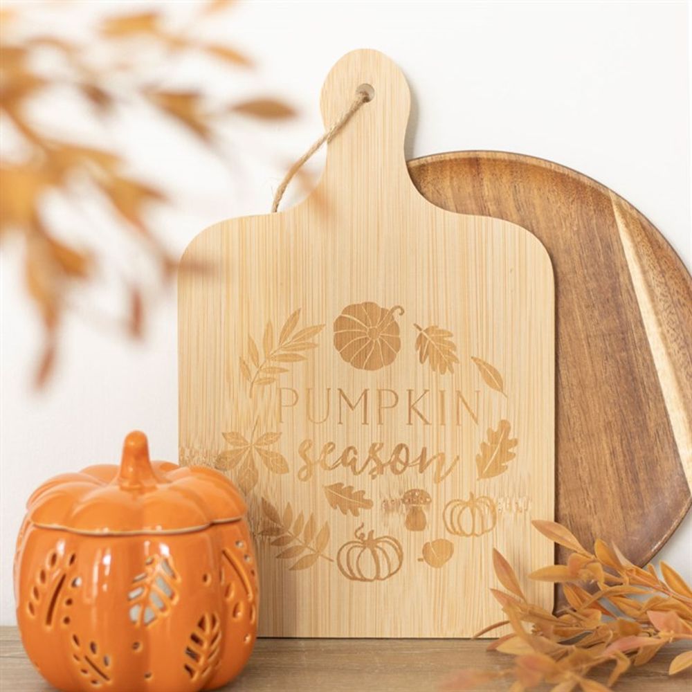 Pumpkin Season Bamboo Serving Board - Wicked Witcheries