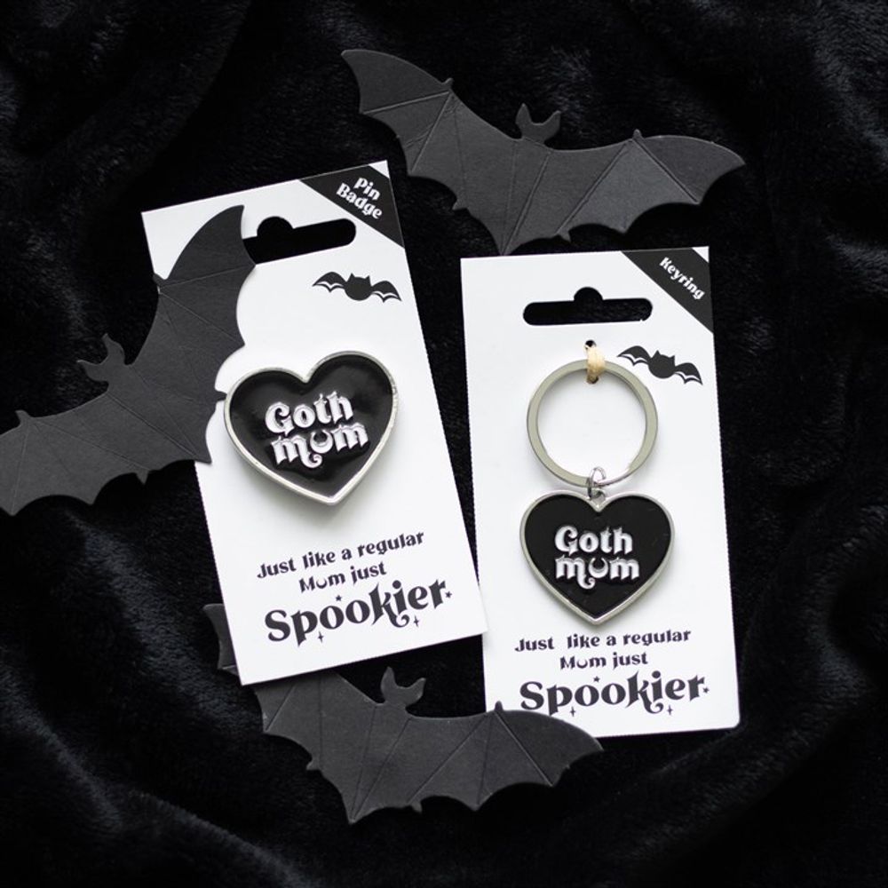 Goth Mum Pin Badge - Wicked Witcheries