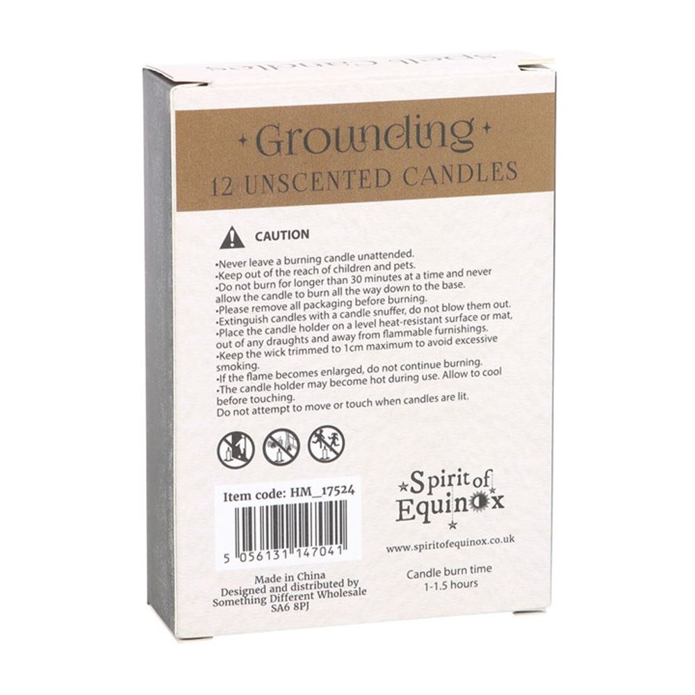 Pack of 12 Grounding Spell Candles - Wicked Witcheries