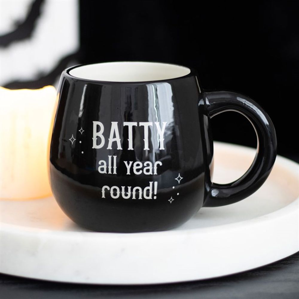 Batty All Year Round Rounded Peekaboo Mug - Wicked Witcheries