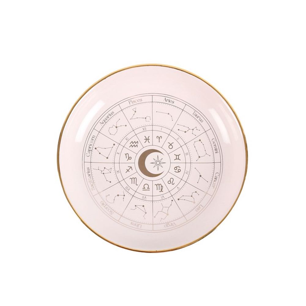 Off White Astrology Wheel Trinket Dish - Wicked Witcheries