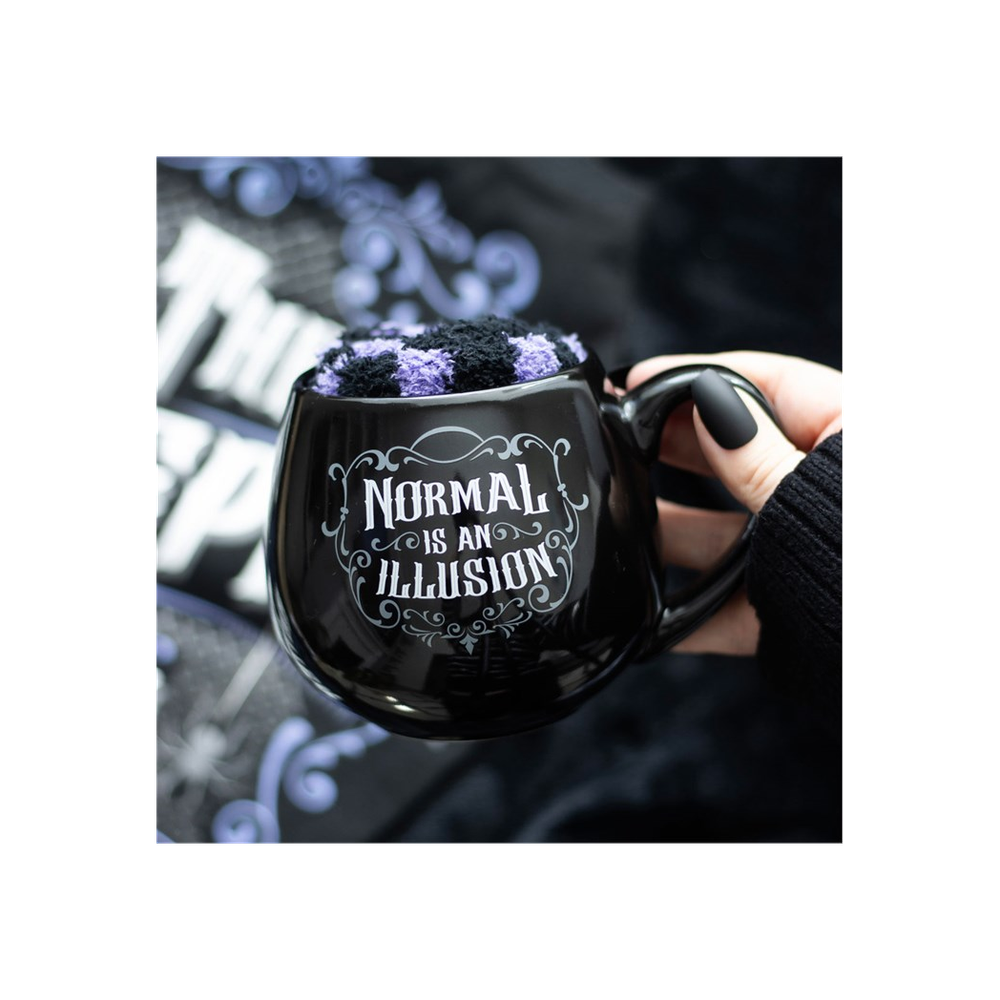 Normal is an Illusion Gothic Mug and Socks Set - Wicked Witcheries