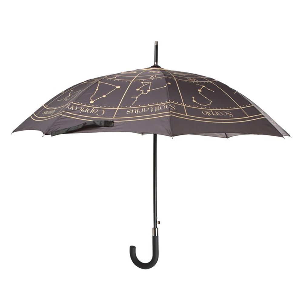 Black Astrology Wheel Umbrella - Wicked Witcheries