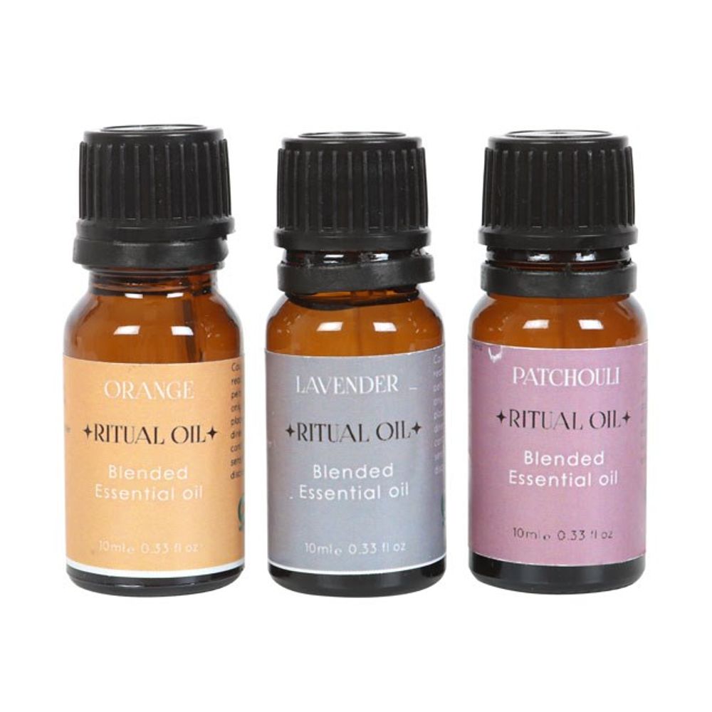 Set of 3 Stress Less Ritual Blended Essential Oils - Wicked Witcheries