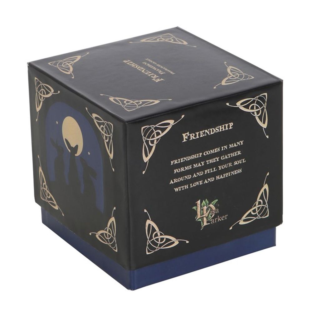 'Moon Gazing Hares' Friendship Candle by Lisa Parker - Wicked Witcheries