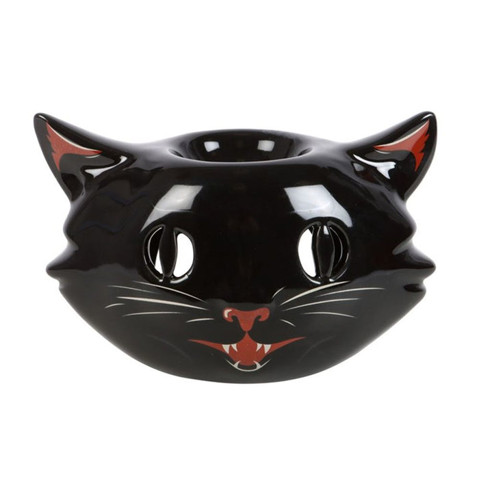 Spooky Black Cat Oil Burner - Wicked Witcheries