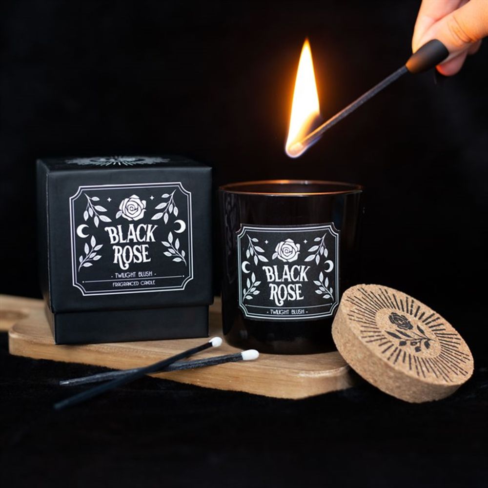 Black Rose Twilight Blush Candle - Wicked Witcheries