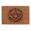 Natural Winter Solstice Pentagram Doormat - Wicked Witcheries