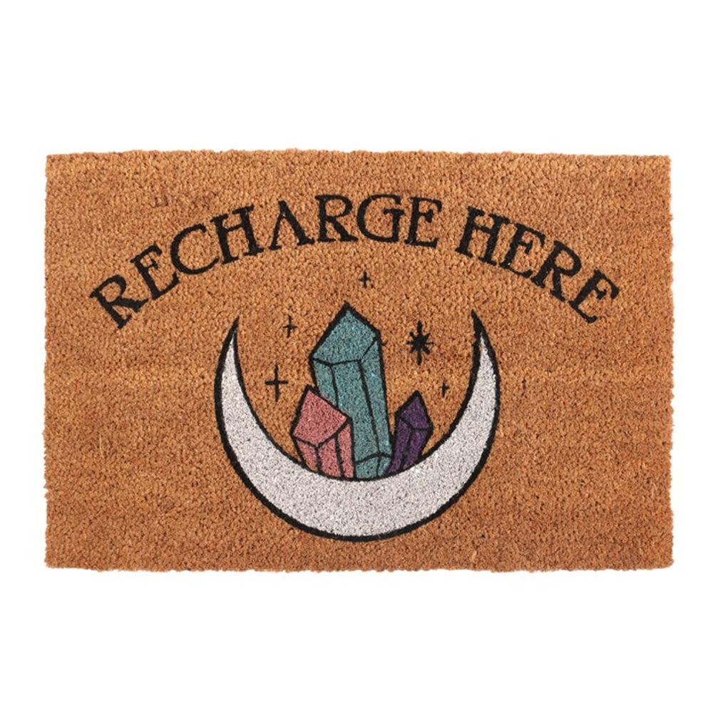 Natural Recharge Here Crystal Doormat - Wicked Witcheries