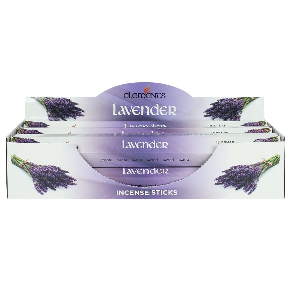 Set of 6 Packets of Elements Lavender Incense Sticks - Wicked Witcheries