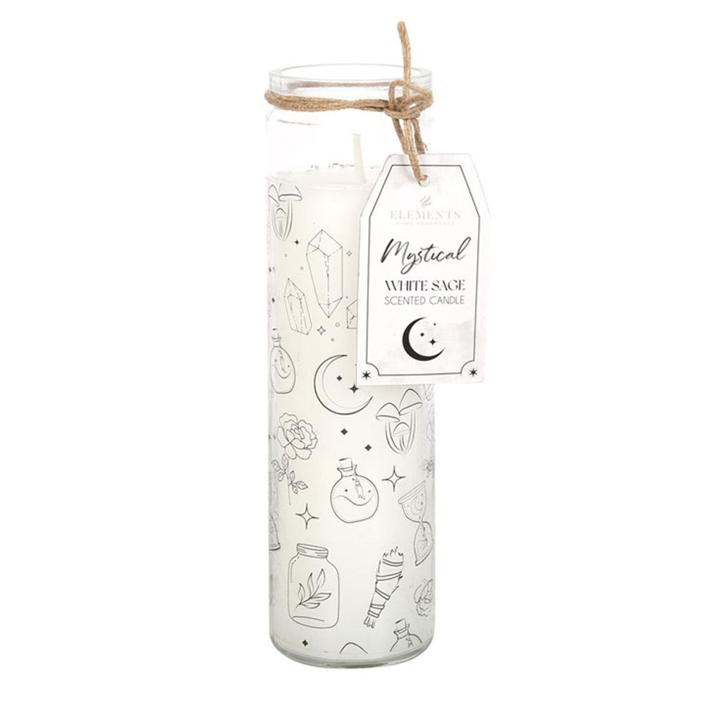 Mystical White Sage Tube Candle - Wicked Witcheries