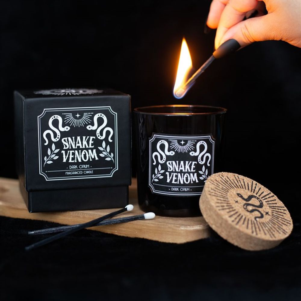 Snake Venom Dark Opium Candle - Wicked Witcheries