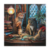 Purrlock Holmes Light Up Canvas Plaque by Lisa Parker - Wicked Witcheries