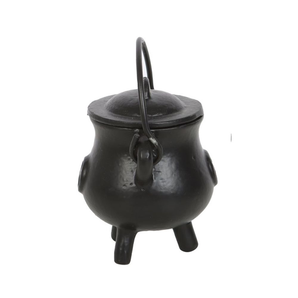 7.5cm Smooth Cast Iron Cauldron with Pentagram - Wicked Witcheries