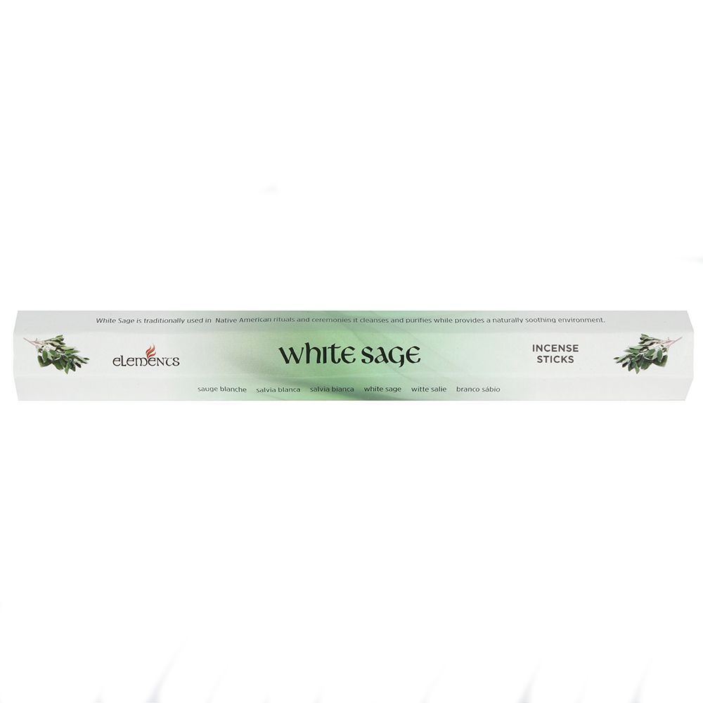 Set of 6 Packets of Elements White Sage Incense Sticks - Wicked Witcheries