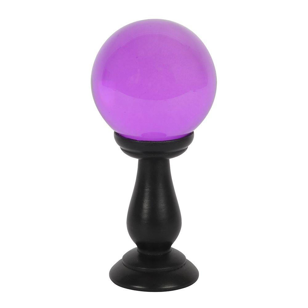 Small Purple Crystal Ball on Stand - Wicked Witcheries