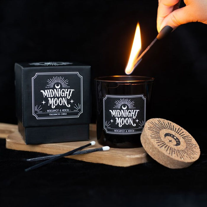 Midnight Moon Bergamot & Neroli Candle - Wicked Witcheries