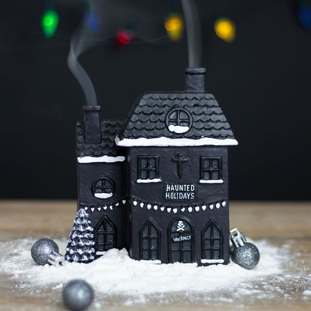 Haunted Holiday House Incense Cone Burner - Wicked Witcheries