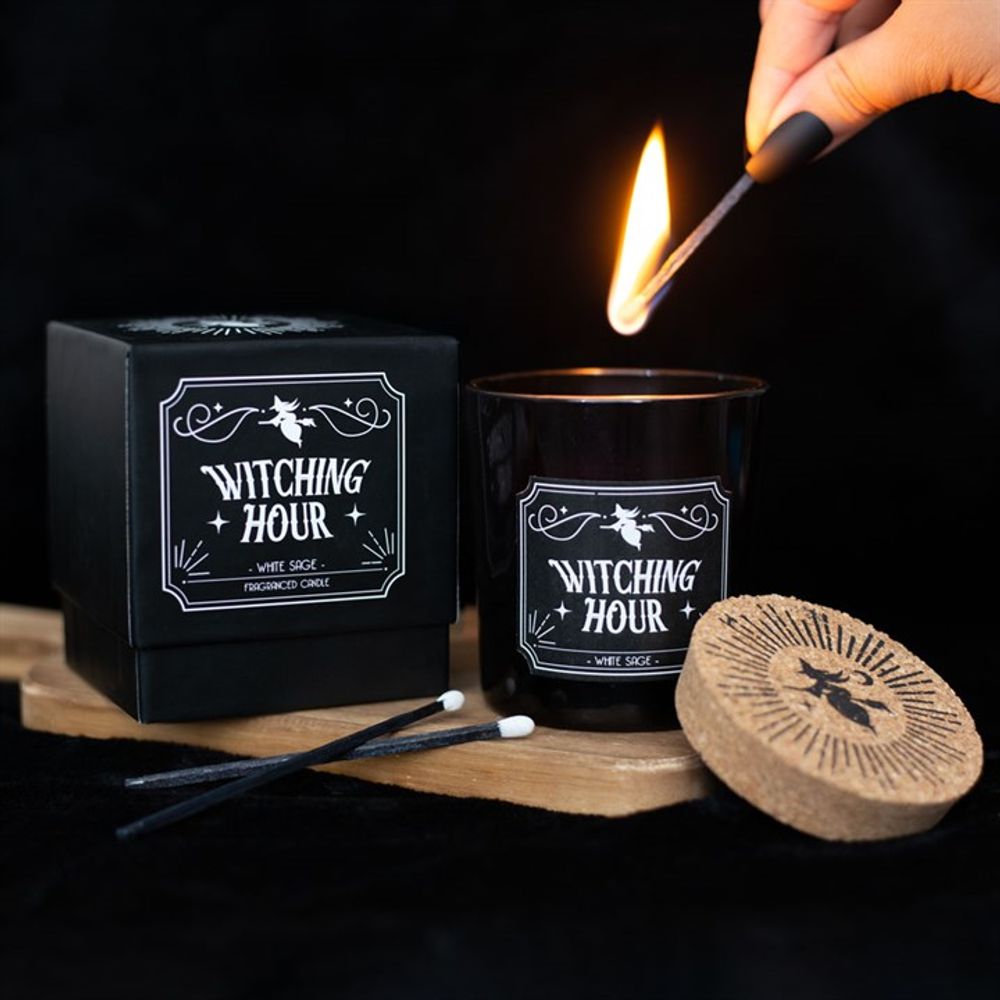 Witching Hour White Sage Candle - Wicked Witcheries