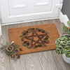 Natural Winter Solstice Pentagram Doormat - Wicked Witcheries