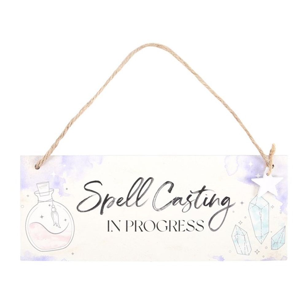 Spell Casting in Progress Hanging Sign - Wicked Witcheries