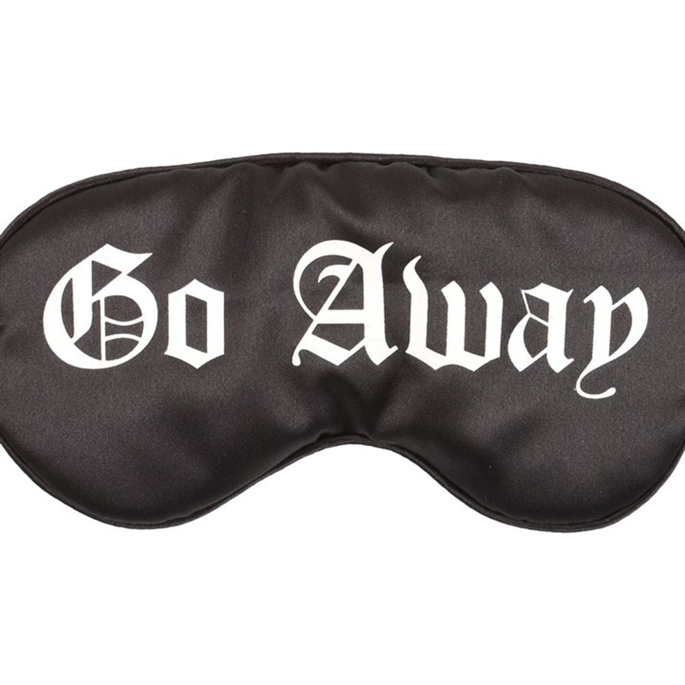 Go Away Gothic Satin Sleep Mask - Wicked Witcheries