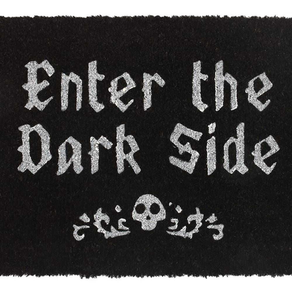 Black Enter The Dark Side Coir Doormat - Wicked Witcheries