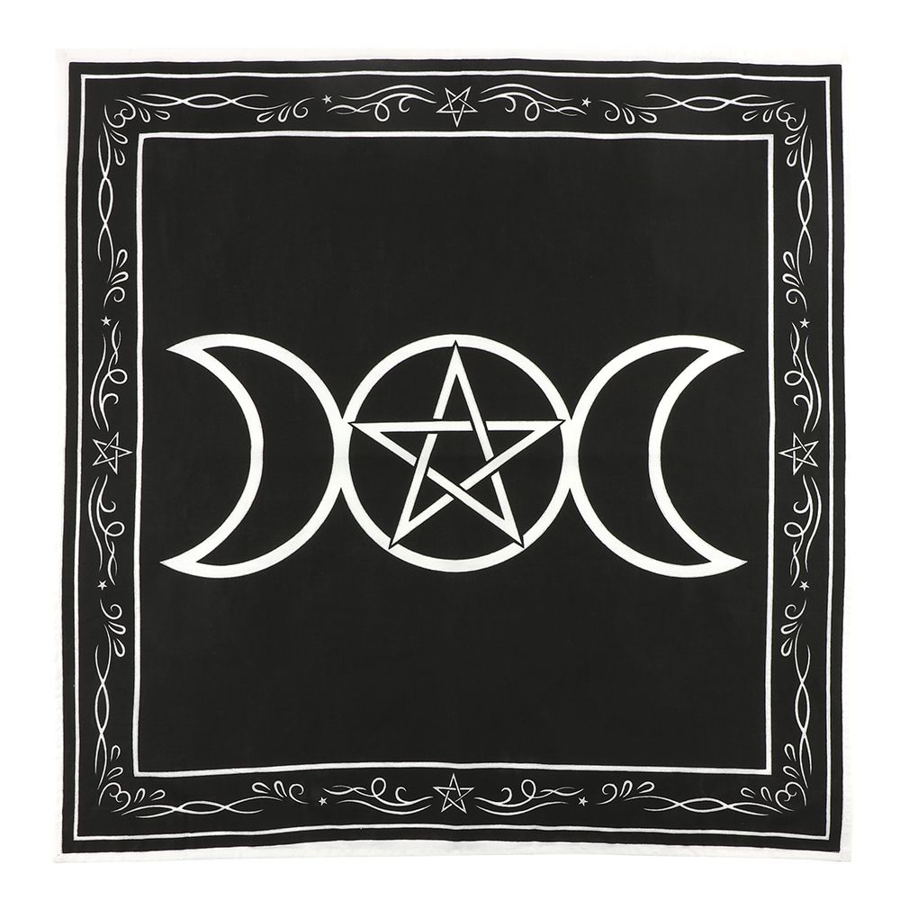 70x70cm Triple Moon Altar Cloth - Wicked Witcheries